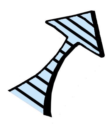 blue arrow